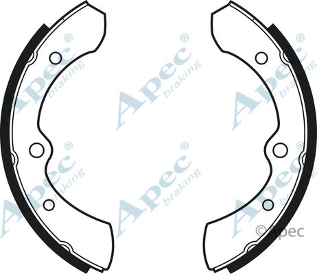 APEC BRAKING Комплект тормозных колодок SHU413